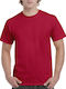 Short Sleeve Blouse Cherry Red