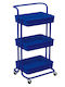Bormann Plastic Kitchen Rack 3-Tier Blue 43x36x86cm