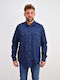 Long-sleeved Denim Shirt Denim (Denim)