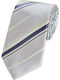 Epic Ties 0082 Men's Tie Silk Printed in Gray Color
