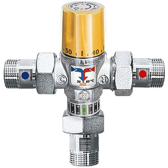 Brass Form Trei căi Vana Mixer ½" din cupru pentru cazan