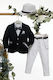 Mi Chiamo Baptism Suit For Boy White A4657