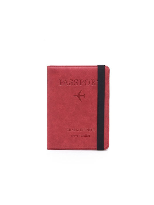 Rfid Signal Block Passport Case Red 3319
