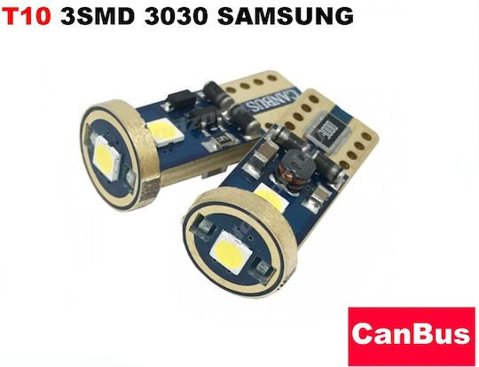 Samsung Λάμπα Αυτοκινήτου Led Apus T10 T10 Canbus LED Κίτρινο 12V 2W