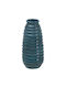 BigBuy Decorative Vase Ceramic Blue 16x40x40cm 1pcs