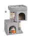 Feandrea Cat Scratching Post Cat Trees Gray 40x30x67cm.