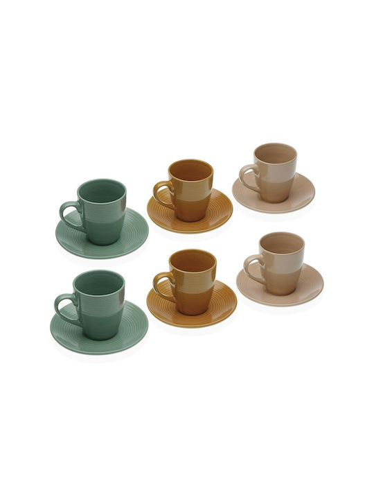 Versa Ceramic Tea Cup Set White