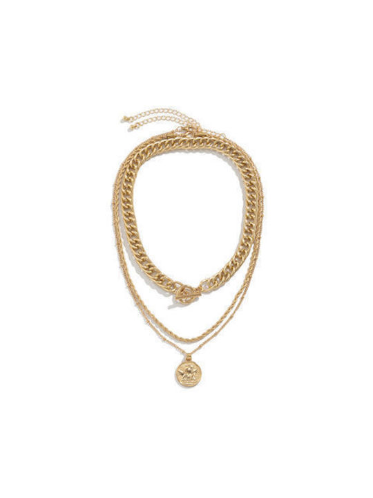 Necklace Triple Gold Plated