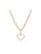 Necklace with design Heart Gold Plated