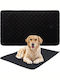 Purlov Teppich für Hunde Schwarz 70x50cm.