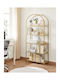 Bibliotecă Culoare Aurie 81.28x30.48x182.88cm