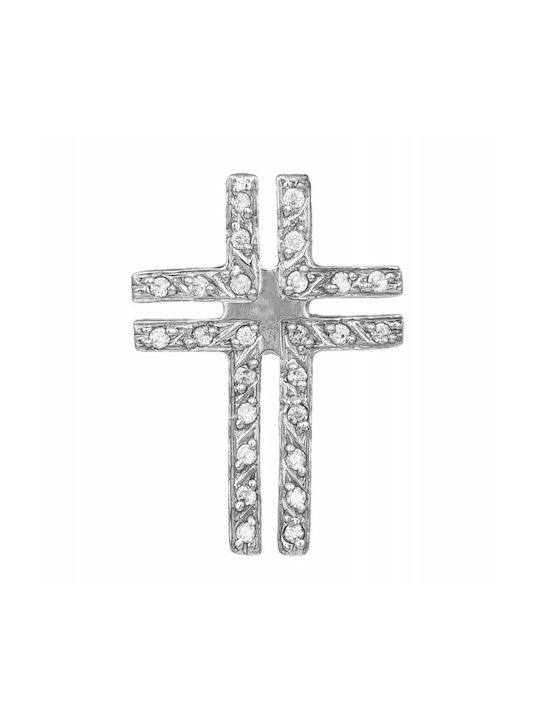 White Gold Cross 14K