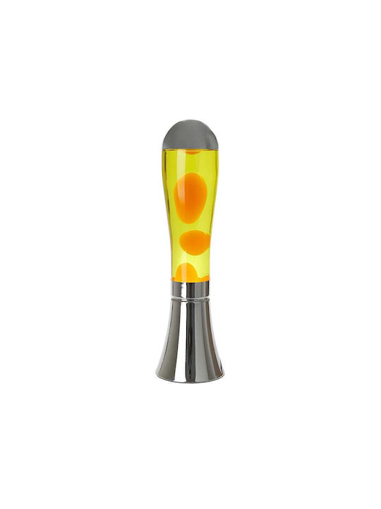 Balvi Dekorative Lampe Lavalampe mit Fassung für E14 Lampe Gelb