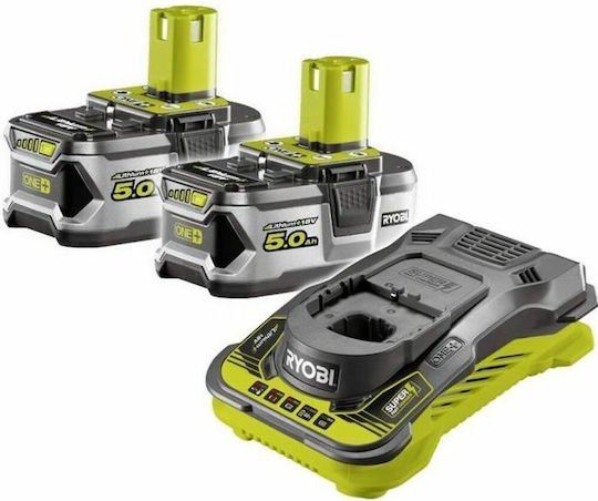 Ryobi Σετ Μπαταρίας Λιθίου Χωρητικότητας 5Ah 18V με Φορτιστή