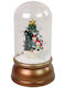 Christmas Illuminated Decorative Jar with Snowman 22x22x36cm