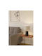 Eglo Ceramic Table Lamp for Socket E27 with White Shade and Gray Base