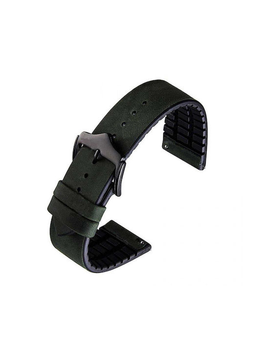 Leather Strap Green 18mm