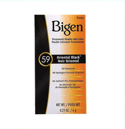 Bigen Bigen Permanente Haarfärbemittel Ohne Ammoniak 59 Oriental Schwarz 6g