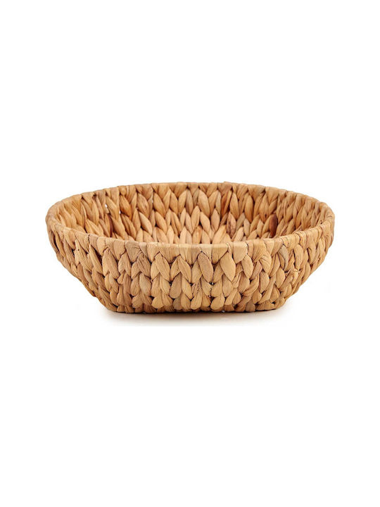 Decorative Basket Metallic with Handles Brown 29x8x29cm Gift Decor