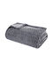Atmosphera Plaid Winter Rhombus Κουβέρτα Υπέρδιπλη 230x180εκ. Γκρι