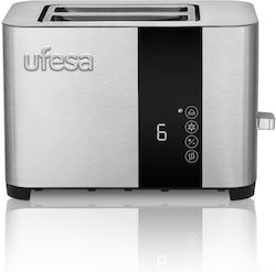 Ufesa Duo Delux 2r Short Φρυγανιέρα 2 Θέσεων 850W Inox