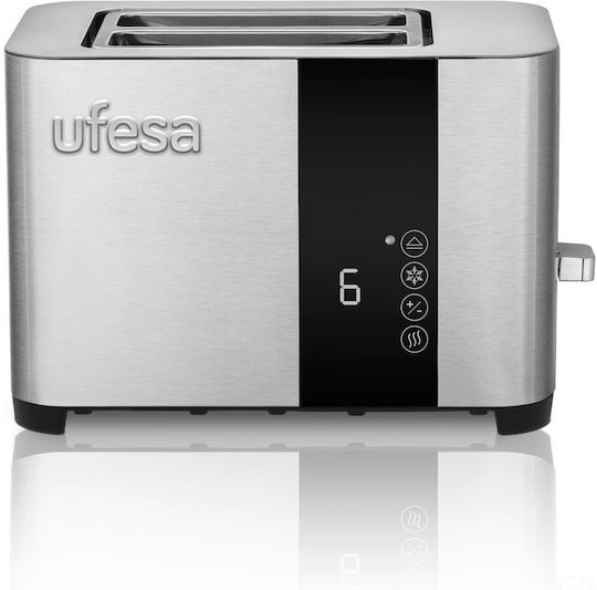 Ufesa Duo Delux 2r Short Prăjitor de pâine 2 sloturi 850W Inox