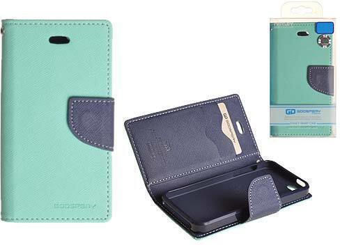 Samsung Brieftasche Synthetisches Leder Türkis (Galaxy S4)