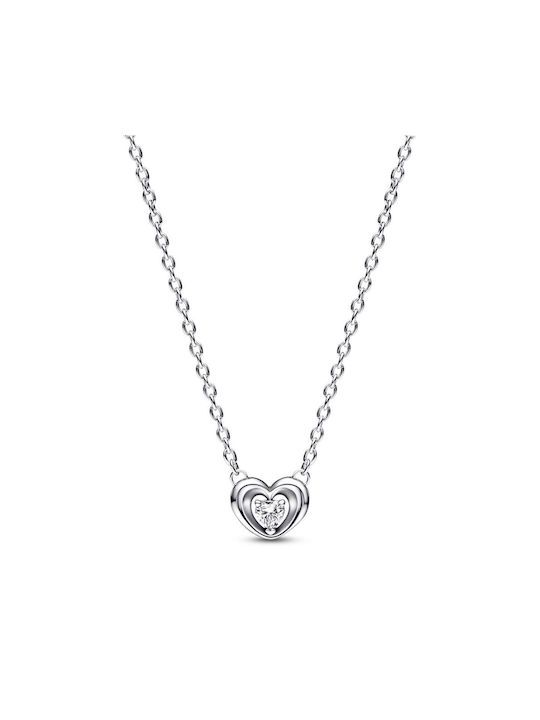 Pandora Necklace with design Heart from Silver