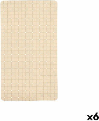 Berilo Shower Mat with Suction Cups Beige 38.5x67.7cm