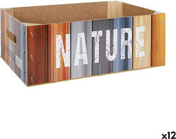 Confortime Nature Plastic Storage Box with Lid 30x20x10cm 12pcs