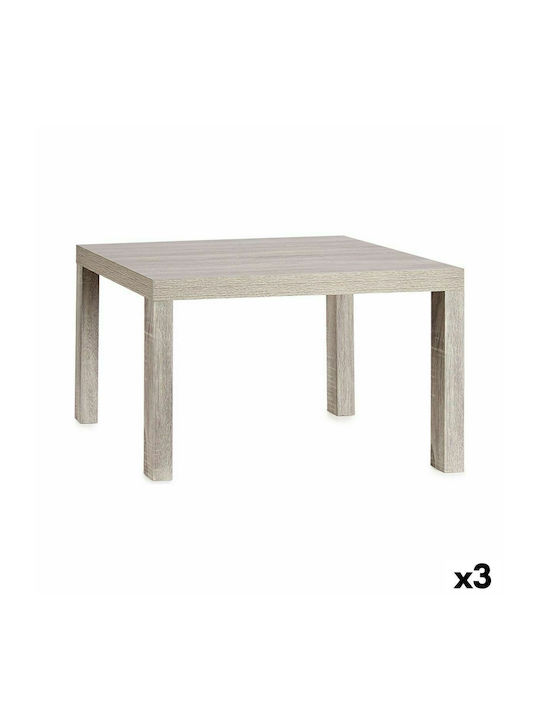 Square Wooden Side Table Grey L79xW50xH45cm