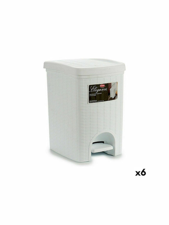 Stefanplast Elegance Plastic Bathroom Basket 20lt White