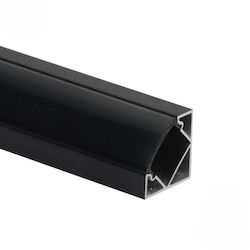Eurospot Extern Aluminiumprofil für LED-Streifen 200x1.9x1.9cm