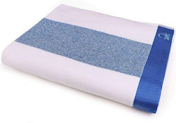 Benetton Rainbow Beach Towel Cotton Blue 90x160cm.