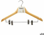 Kipit Clothes Hanger Brown S3629286 24pcs