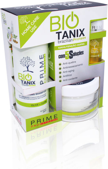 Prime Pro Extreme Bio Tanix Kit 3d Restoring Home Σετ Περιποίησης Μαλλιών Αναδόμησης & Θρέψης με Σαμπουάν & Λάδι