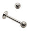 Piercing.gr Titanium Bar Earring 1.2mm Silver