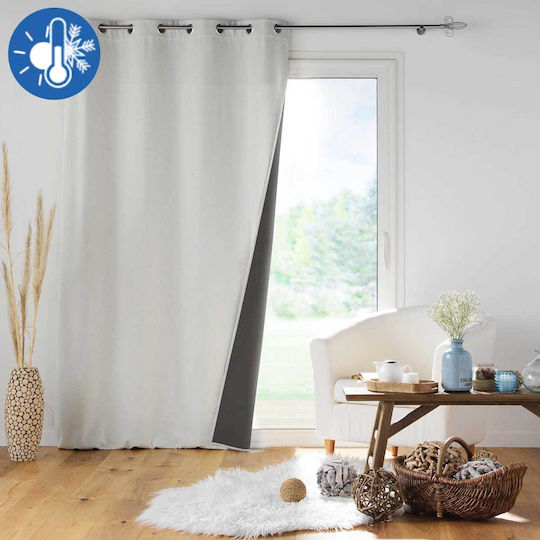 Vorhang mit Grommet L-c Jupiter Ecru 1611380 140x260cm