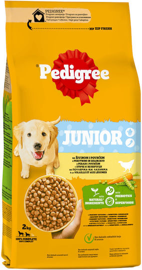 Pedigree Junior 2kg Dry Food for Dogs with Chicken