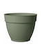 Deroma Topf Kunststoff Green mit Untersetzer 34x34cm.