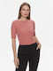 Ralph Lauren Women's Blouse with 3/4 Sleeve Pink