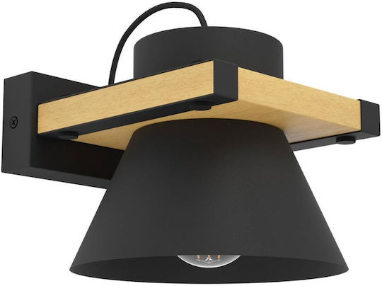 Eglo Single Spot with Socket E27 in Black Color Eglo Single Spot with Socket E27 in Black Color