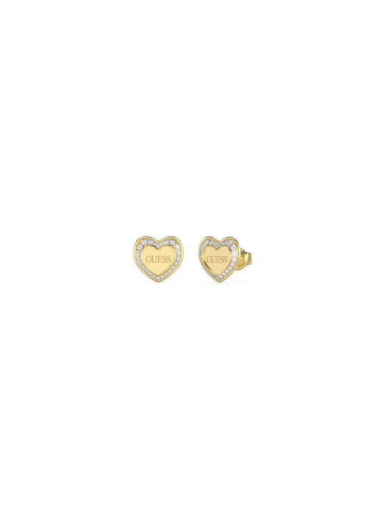 Guess Earrings made of Steel Gold Plated with Stones