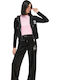 Diamante Robertson Women's Sweatshirt Velvet Hooded Black