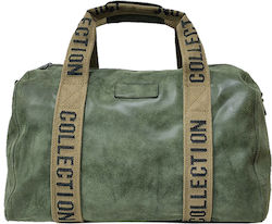 Gift-Me Sack Voyage Grün L40xB22xH22cm. aus veganem Leder