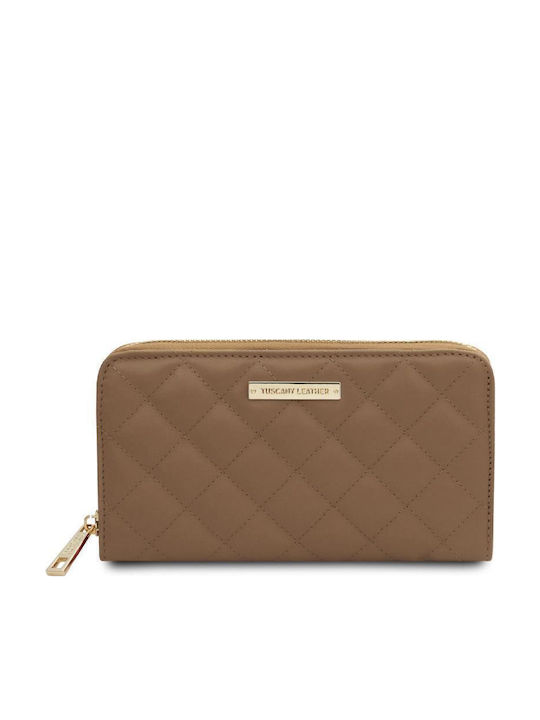 Tuscany Leather Голяма Дамско Портмоне Класичес...