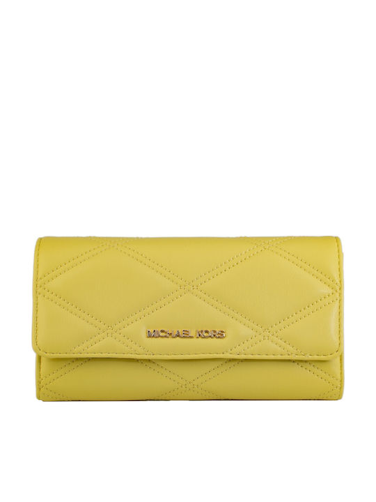 Michael Kors Sunshine Μεγάλο Γυναικείο Πορτοφόλι Κίτρινο