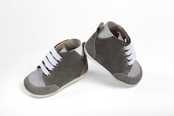 Ever Kid Gray Baptism Leather Boots