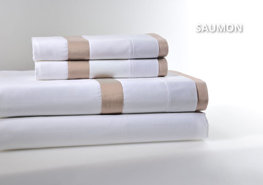 Down Town Home Παπλωματοθήκη Βαμβακερή Υπέρδιπλη 250x260 Saumon