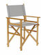 Director's Chair Wooden Grey 1pcs 56x48x87cm.